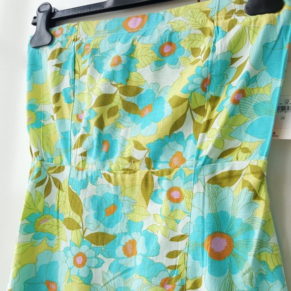 Billabong ! Green Simply The Best Floral Mini Dress - Picture 7 of 8